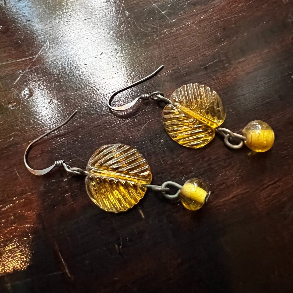 Vintage amber earrings